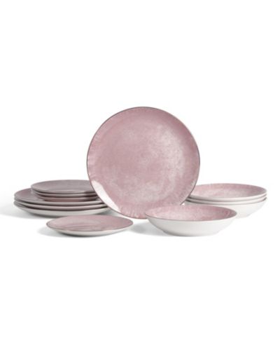 Christian Siriano Onyx 12-Pc. Dinnerware Set, Service For 4