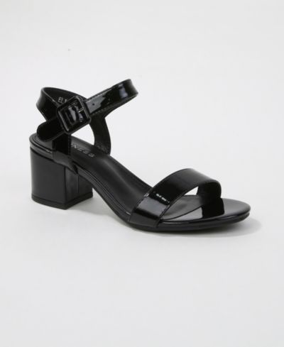 BERNESS Women's Elisha Classic Strap Block Heel Dress Sandals