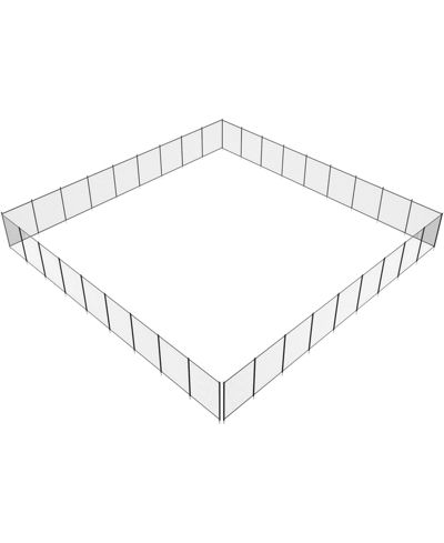 INOLAIT 4 x 108 FT Removable Safety Pool Fence With Stainless Steel Legs For DIY Installation