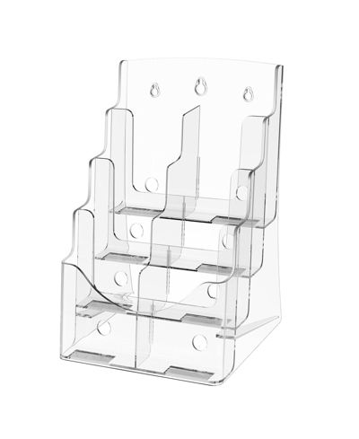 SUGIFT акриловый держатель для брошюр 8.5 x 11 in 4-ярусная подставка для организации офиса