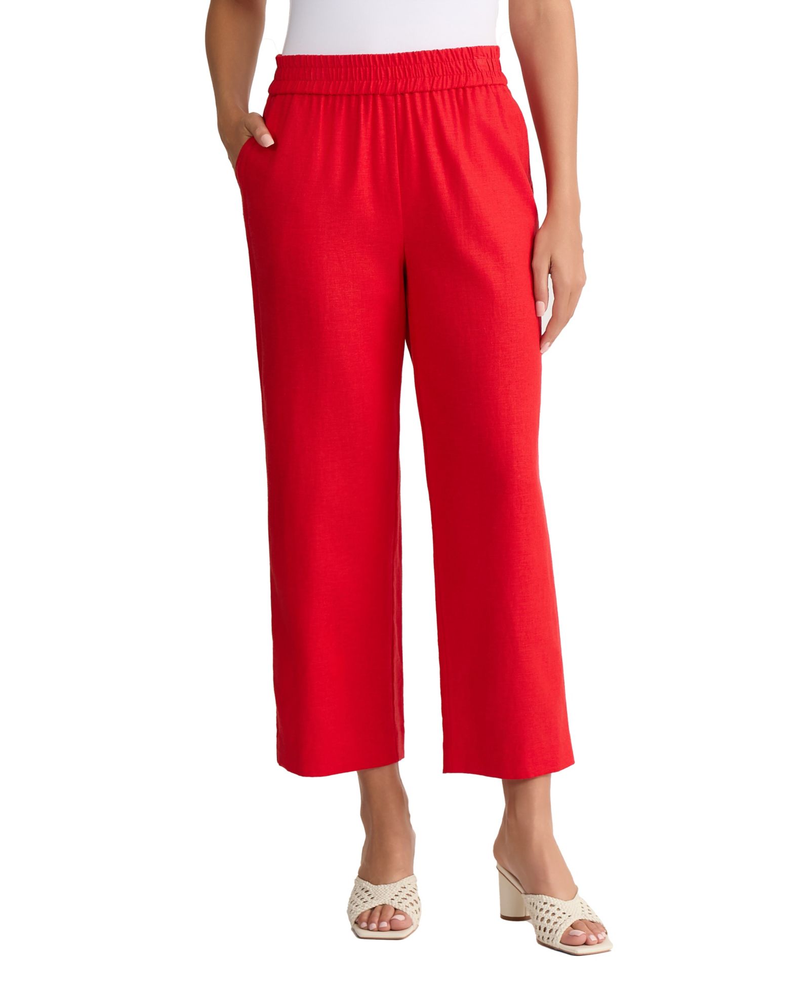 Jones New York Petite Slash Pocket Cropped Pants
