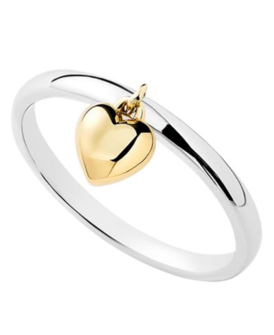 Ana Luisa Leia Two-Tone Heart Ring