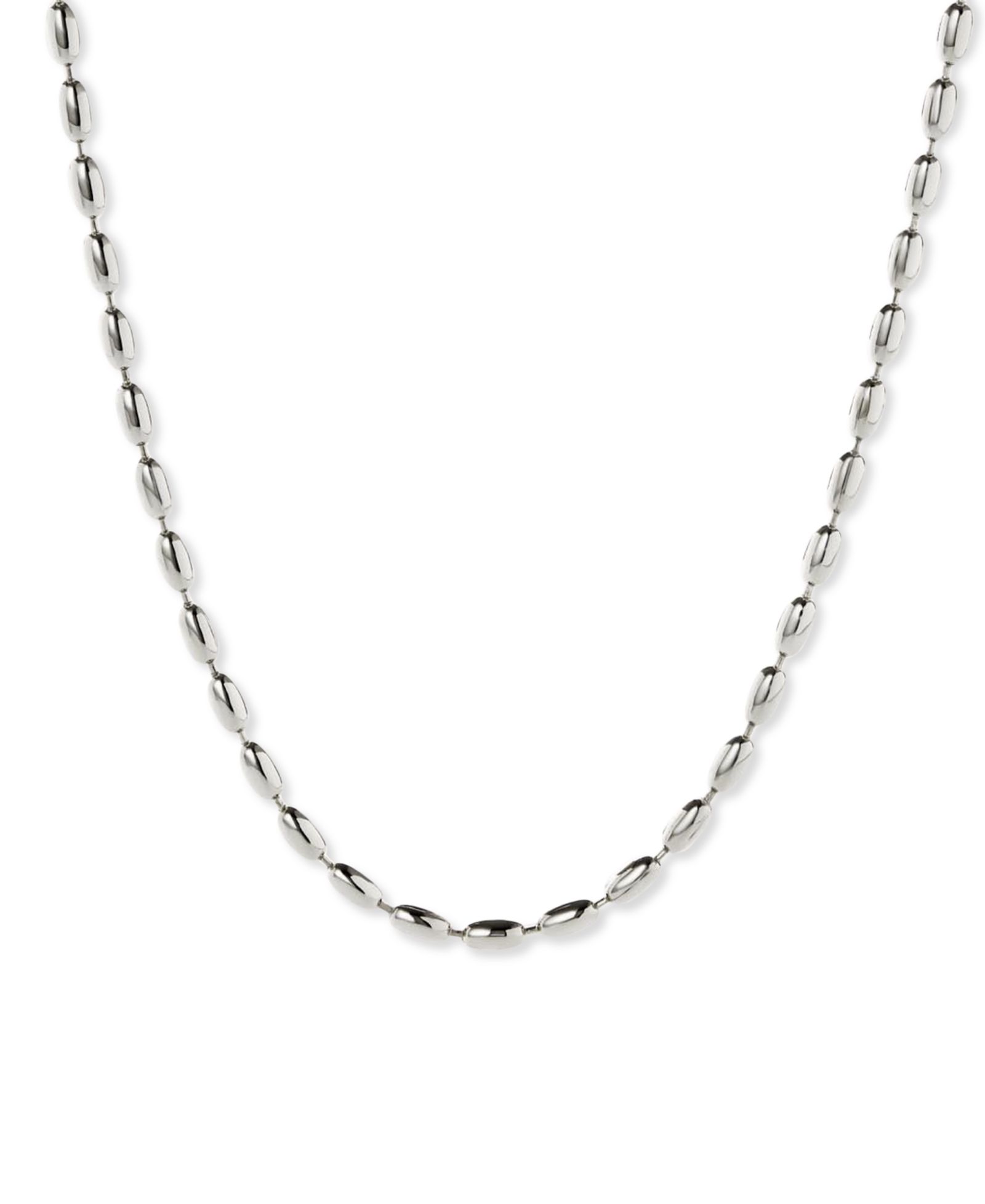 Ana Luisa Capri Silver Ball Chain Necklace
