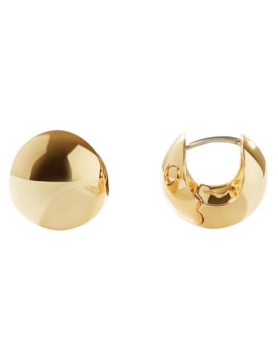 Ana Luisa Abby Mini Gold-Plated Hoop Earrings