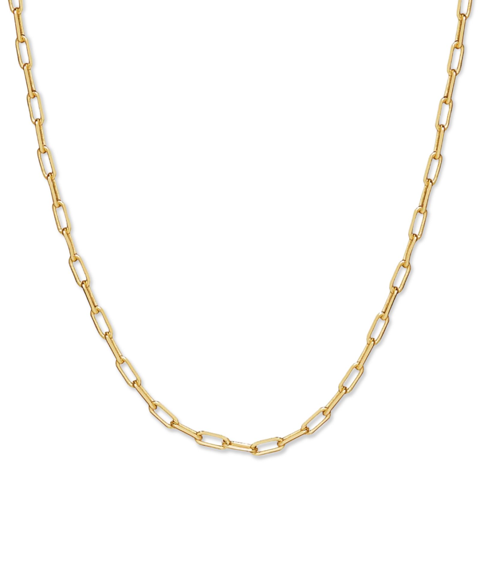 Ana Luisa Laura Gold-Plated Slim Link Chain Necklace