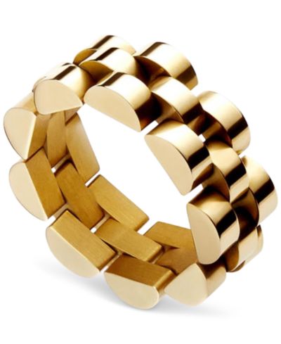 Кольцо Ana Luisa Parker Statement из золота 14k и нержавеющей стали
