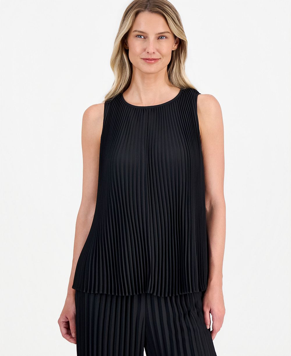 Женский топ Anne Klein Pleated Sleeveless