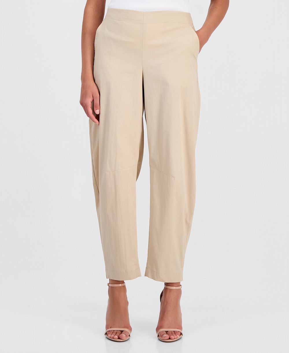 Anne Klein Women's Pull-On Barrel-Leg Ankle Pants