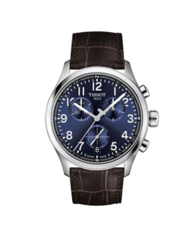 Мужские круглые часы Tissot Silver Stainless Steel 42mm