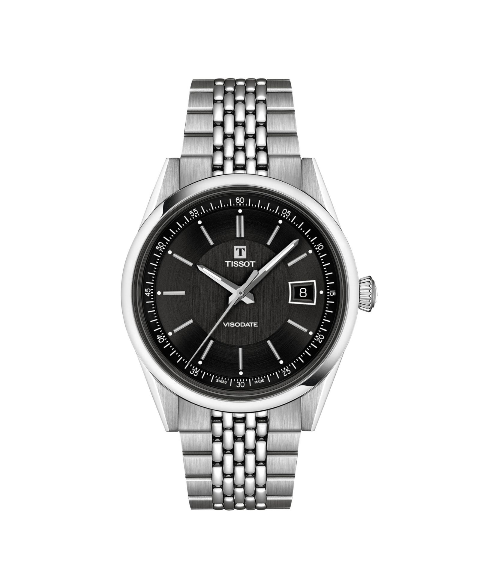 Часы Tissot Unisex Round Silver Stainless Steel 39mm