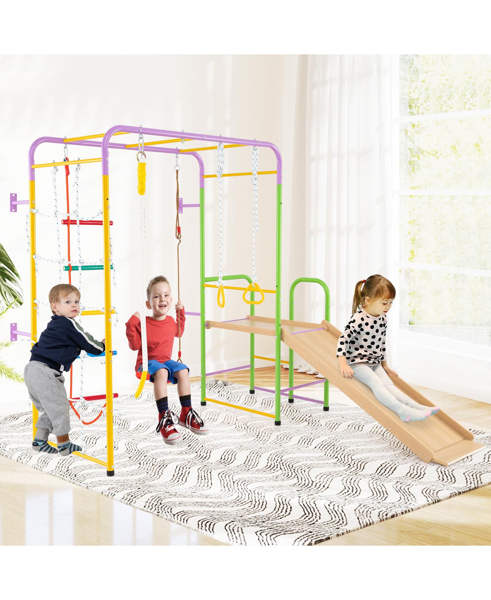 Slickblue детский игровой набор для лазания 8 в 1 Jungle Gym Monkey Bars
