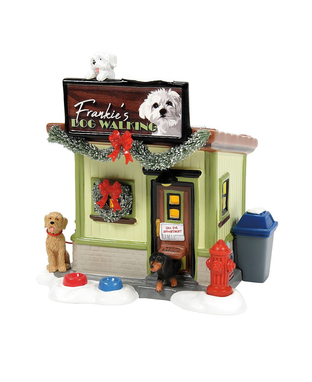 Department 56 Фигурка Snow Village Frankie's Dog Walking Co