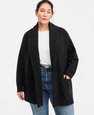 Charter Club Plus Size 100% Cashmere Shawl-Collar Cardigan, Macy's Exclusive