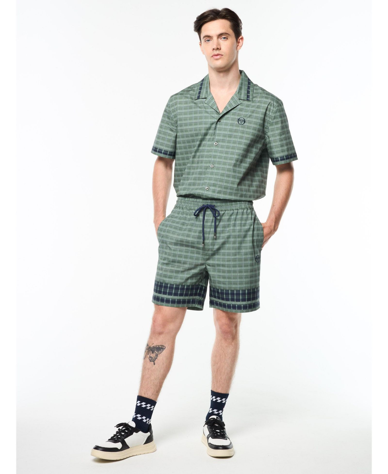 Sergio Tacchini Men's Quadretto Cabana Short