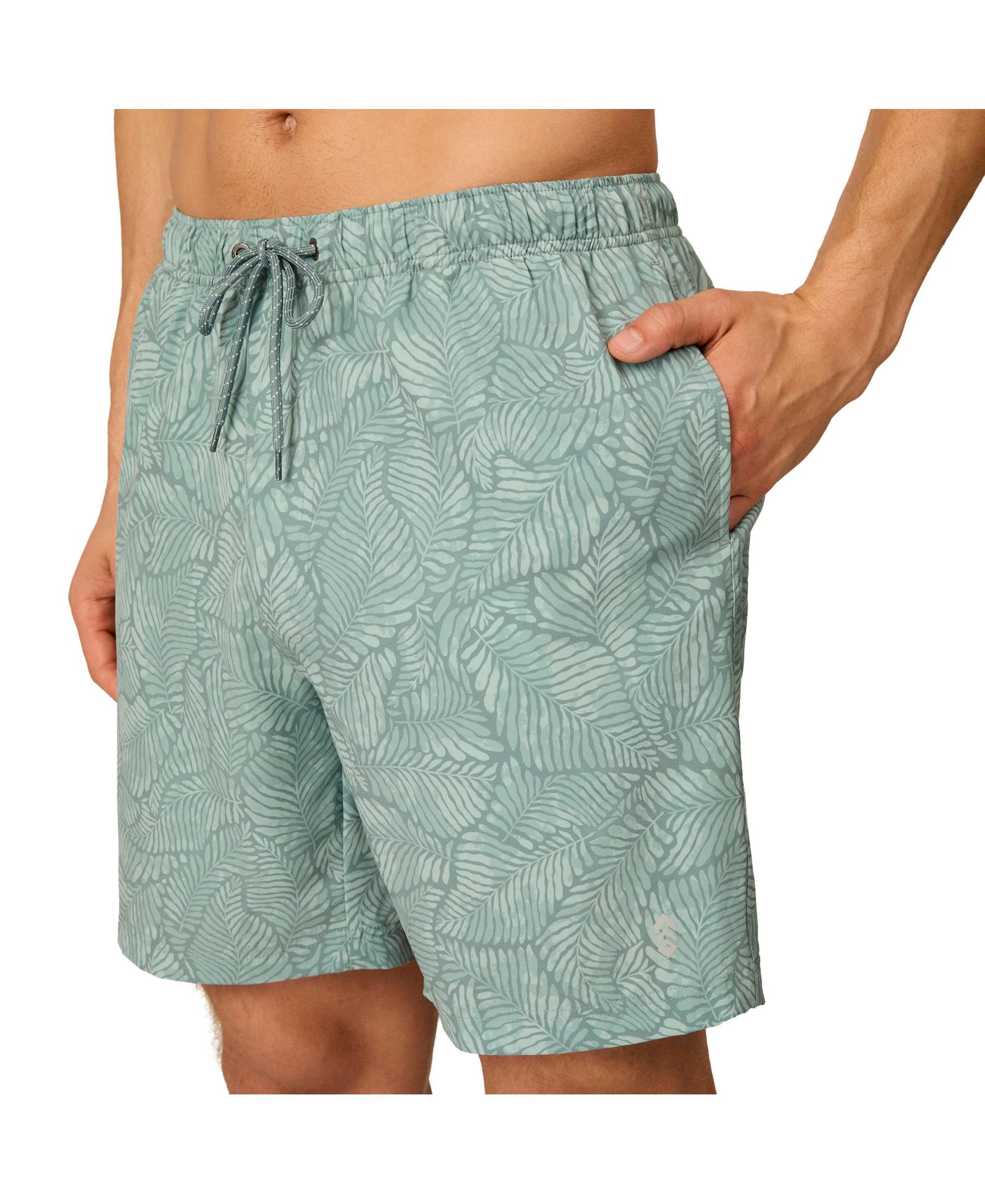 Free Country Men's Paradise Palm Swim Short