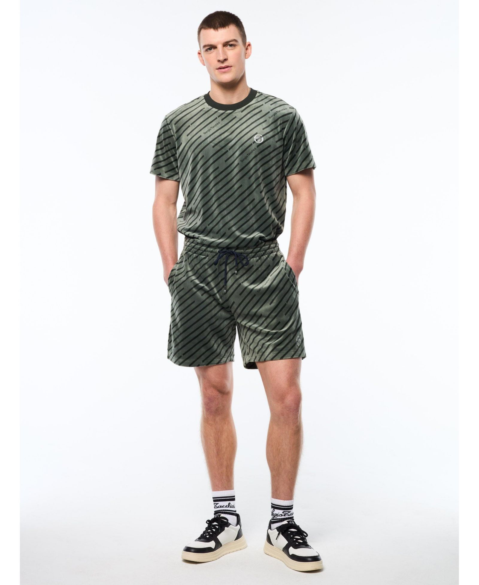 Sergio Tacchini Men's Obliquo Velour Short