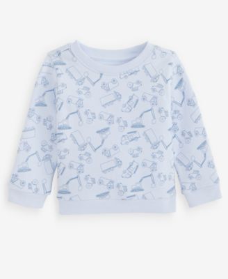 First Impressions Baby Boys' 3M-24M Mix & Match Construction-Print Sweatshirt, Macy's Exclusive