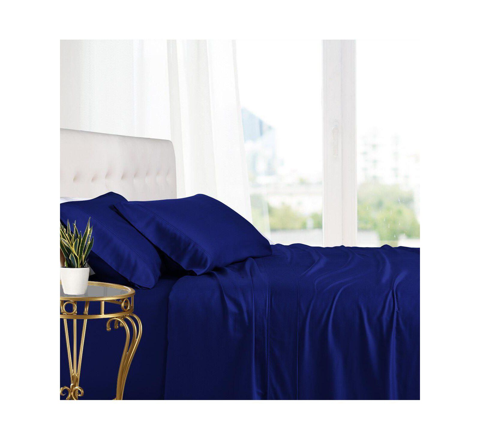 Egyptian Linens Olympic Queen Bed Sheet Set - 100% Bamboo Viscose