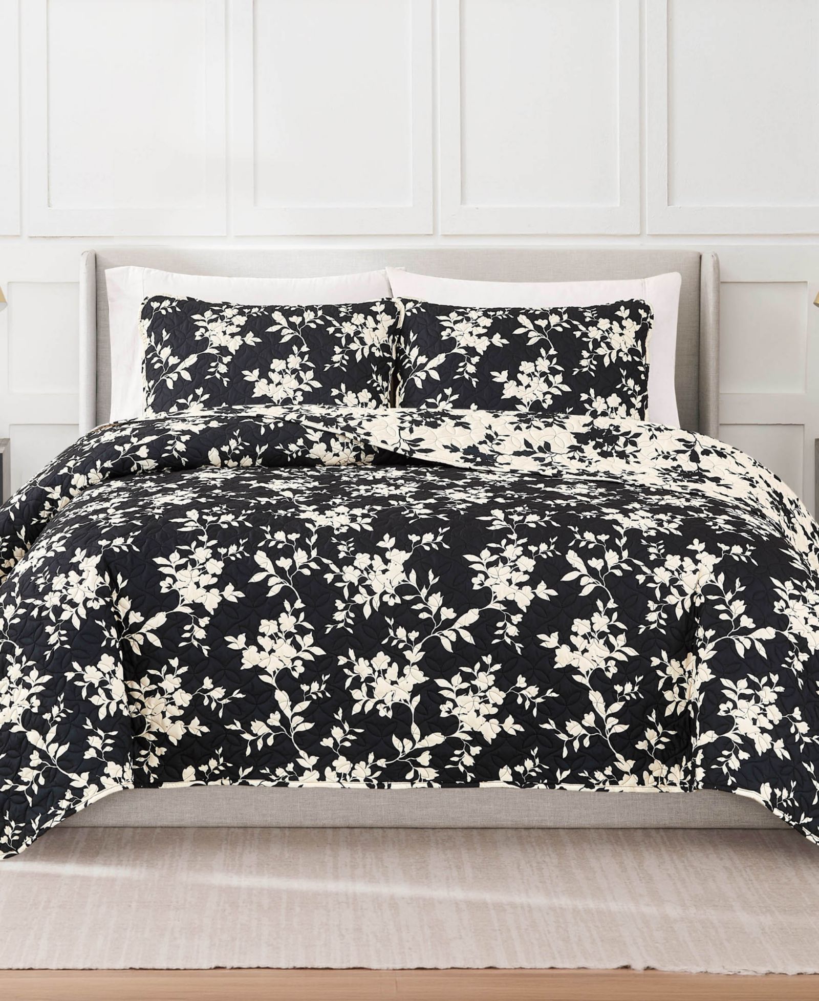 Комплект стеганых покрывал Nine West Silhouette Floral, Full/Queen