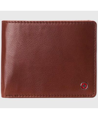 Alpine Swiss Men's Connor Executive Bifold Wallet | Business Passcase for Men | Premium Leather | Dual ID Windows | RFID Blocking | Gift Box Included