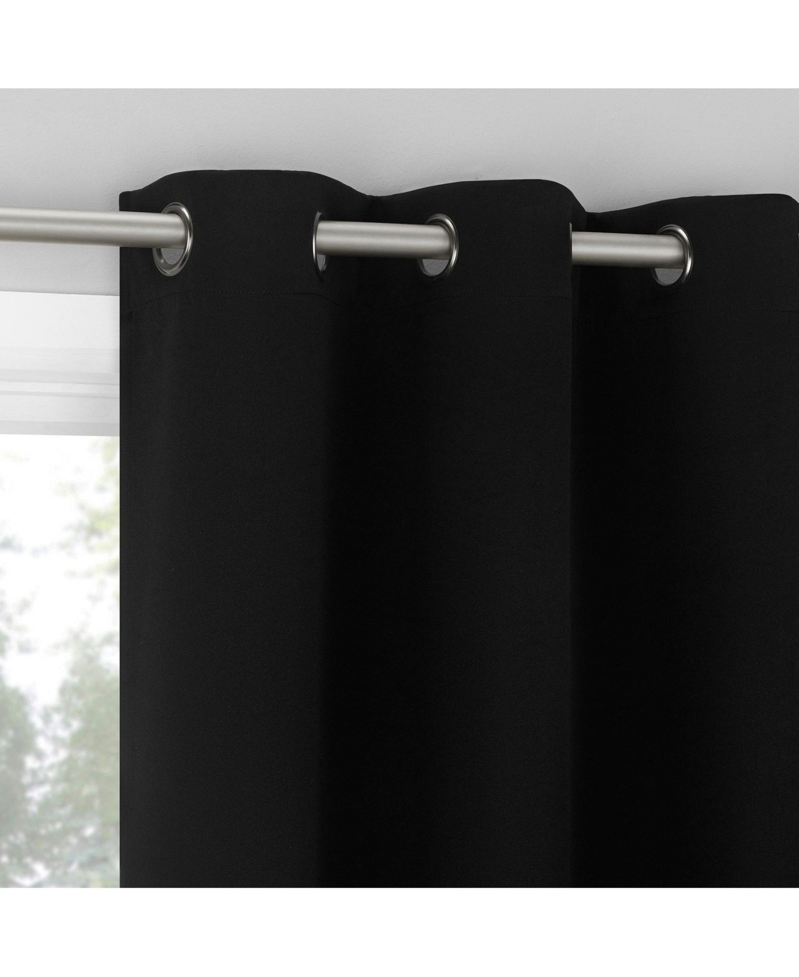Парная штора Sun Zero Sheridan Magnetic Closure Blackout Grommet Curtain Panel