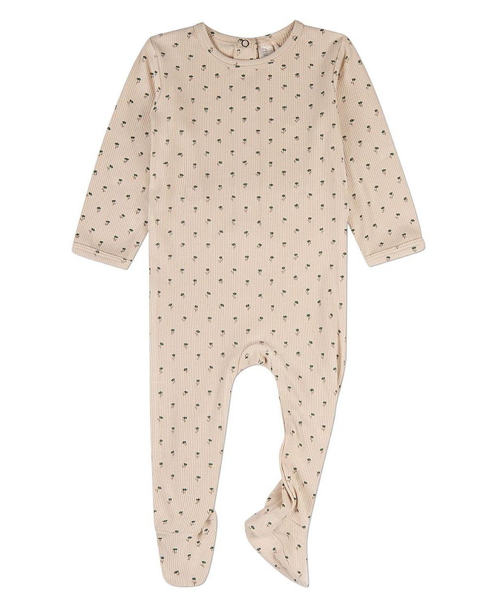 Детский комбинезон MeMoi Tulip Fields Ribbed Footie