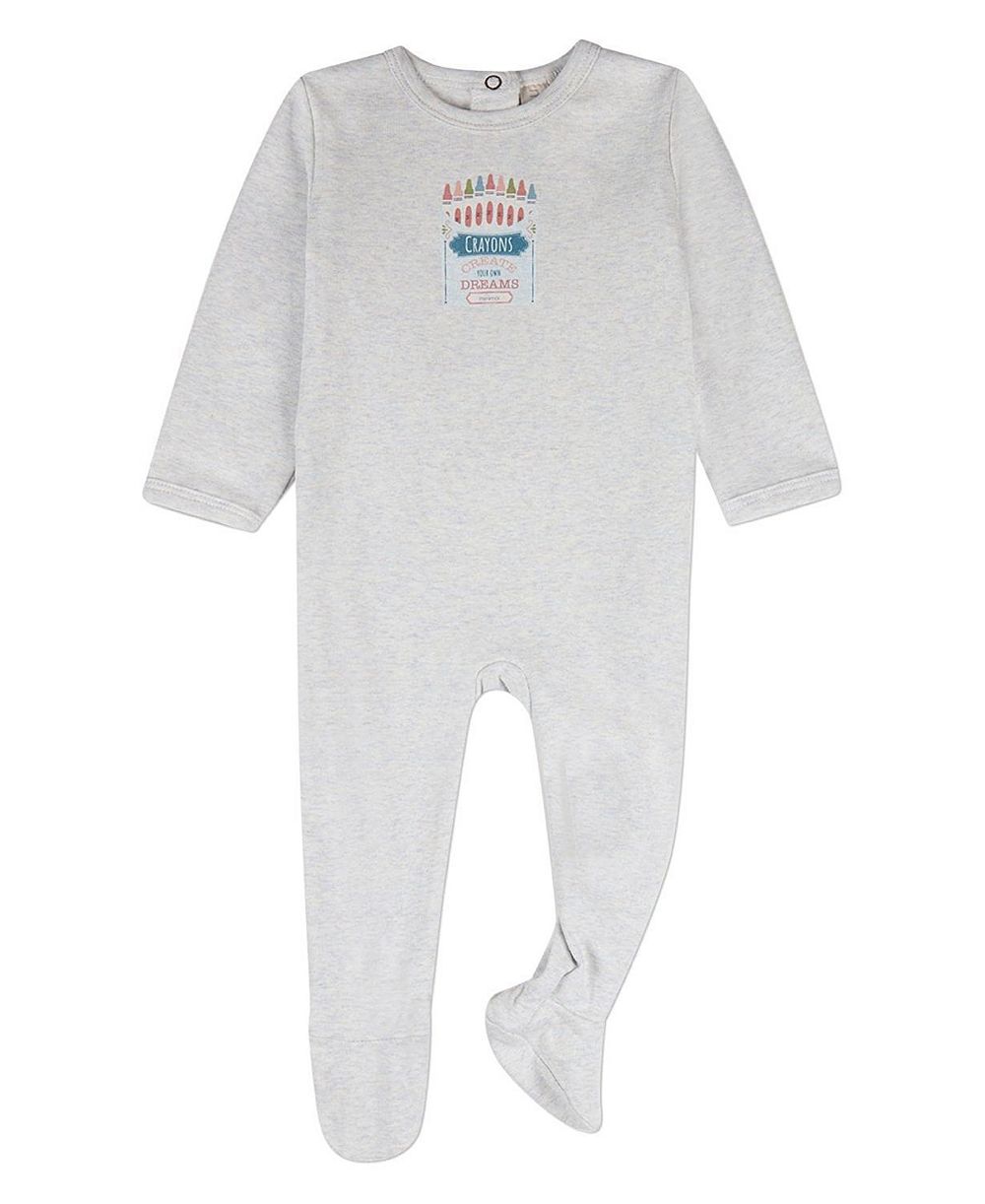 Детский комбинезон MeMoi Baby Girls Create Your Own Dreams Crayon Box Footie