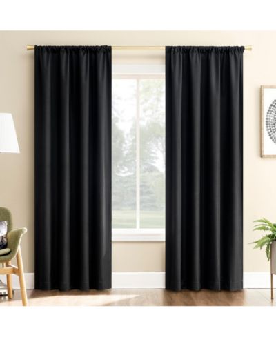 Sun Zero Sun Zero Karina штора с карманом для штанги, черная