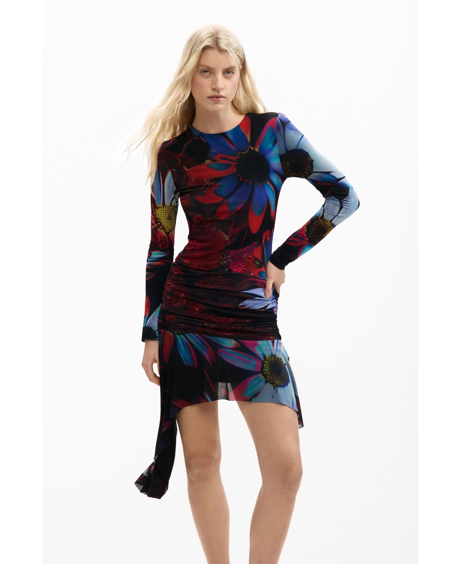 Desigual Women's Asymmetric Printed Dress