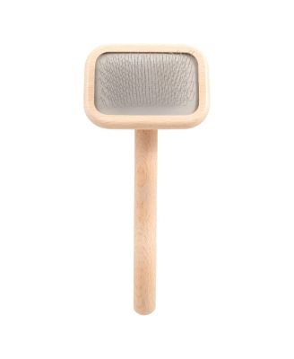 ARONKL Slicker Dog Brush Stainless Steel Pins Beechwood Handle Lightweight Groom Like Pro