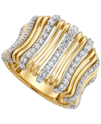 Бриллиантовое кольцо в 10k желтом золоте (1 ct. t.w.)