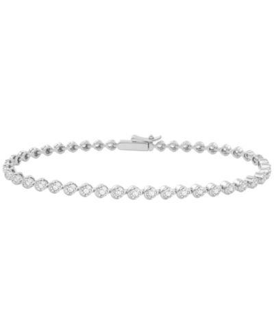 Macy's Diamond Link Bracelet (1/2 ct. t.w.) in Sterling Silver