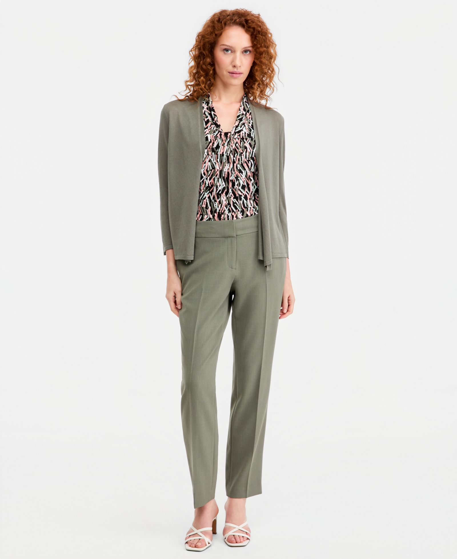 Kasper Petite Mid Rise Straight-Leg Pants