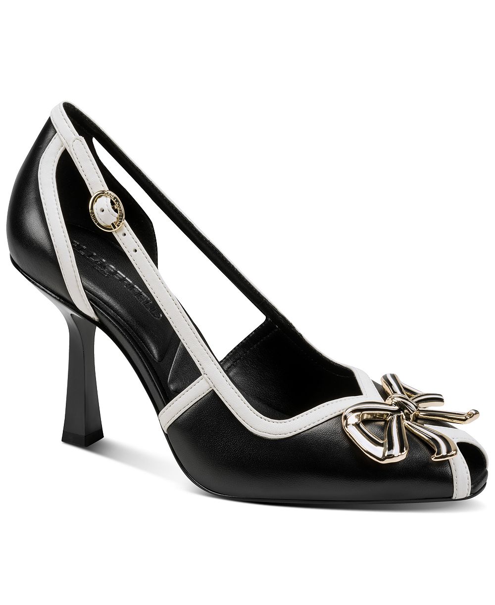 KARL LAGERFELD PARIS Women's Lacey Square Toe Pumps