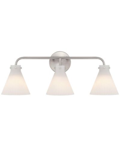 Possini Euro Design настенный светильник для ванной Possini Euro Cielo, 24" Wide, Brushed Nickel, 3-Light