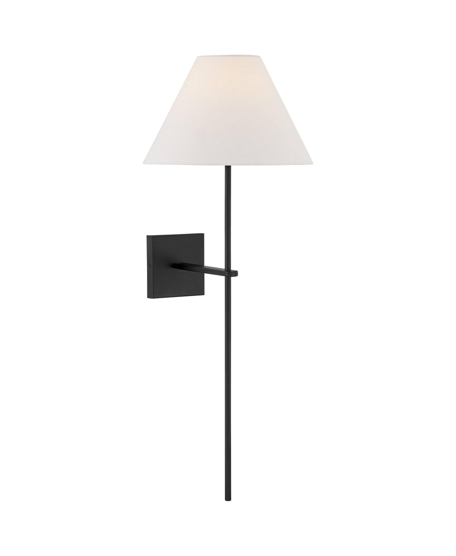 Possini Euro Design Possini Euro Ayla 32" High Black and White Linen Wall Sconce
