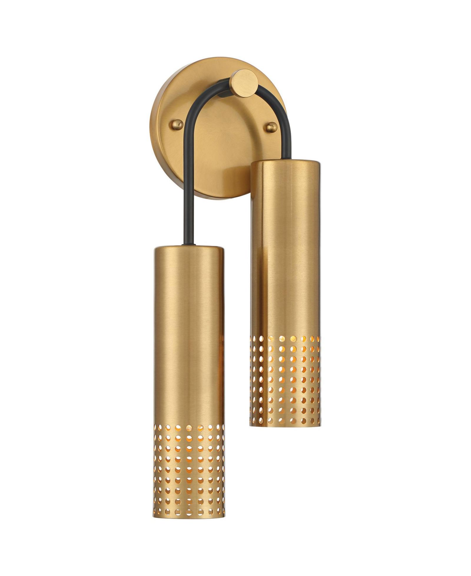 360 Lighting Celine 16" High Warm Gold 2-Light Wall Sconce