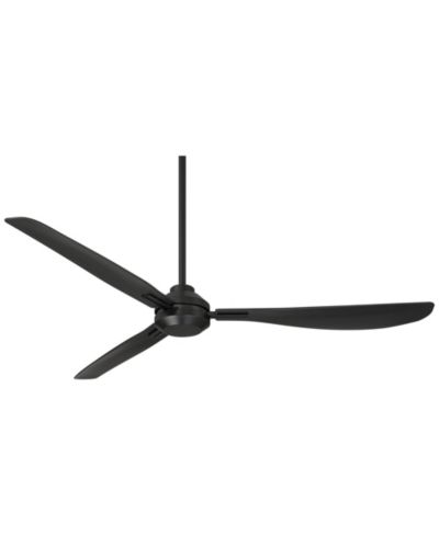 Casa Vieja 56" Sol Matte Black Wet Rated Ceiling Fan with Remote