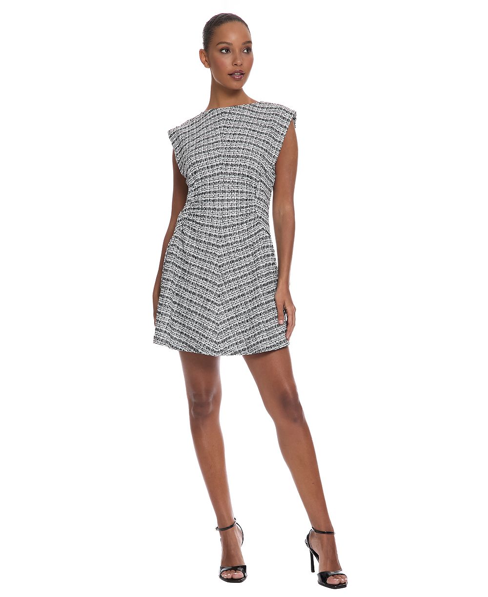 Donna Morgan Women's Crewneck Short Dress