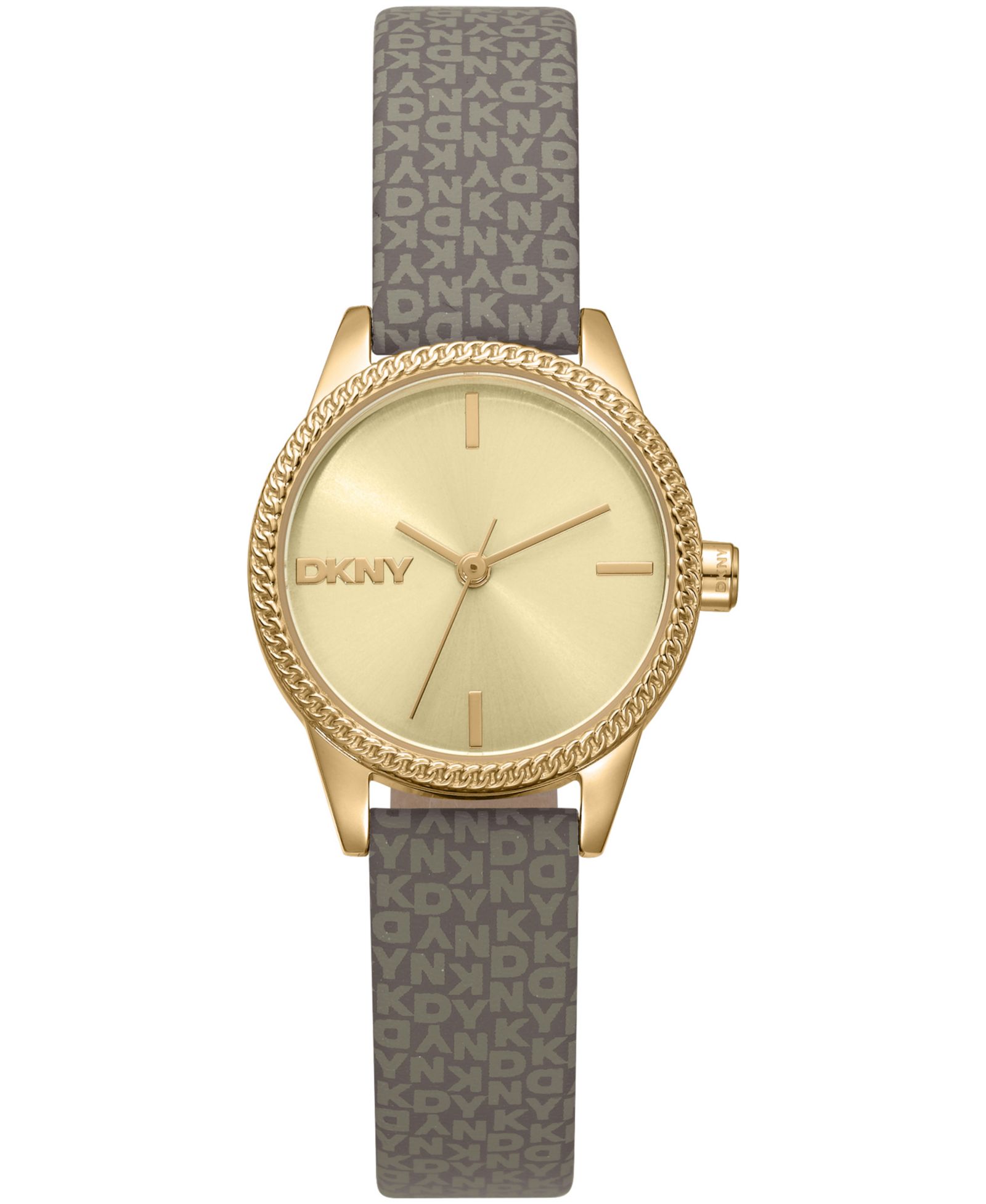 DKNY Women's Milanese Quartz Light Brown Polyurethane Strap Watch 26mm