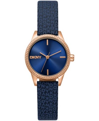 Женские часы DKNY Milanese Quartz, темно-синий полиуретановый ремешок, 26mm