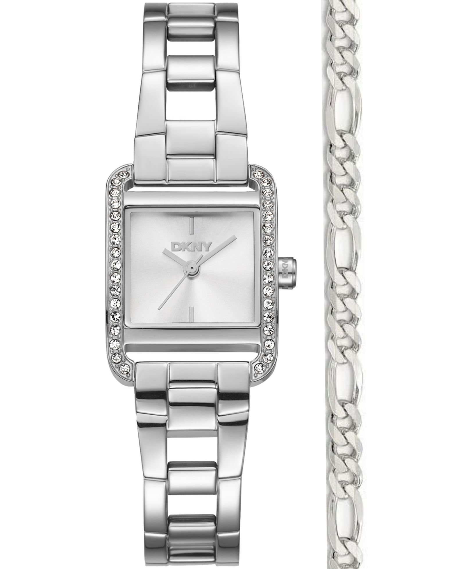 Женские часы DKNY Mini Quartz Stainless Steel 23mm и подарочный набор