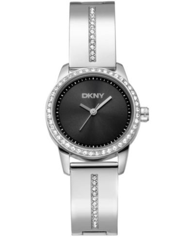 DKNY Women's Half Bangle Quartz Stainless Steel Watch 28mm