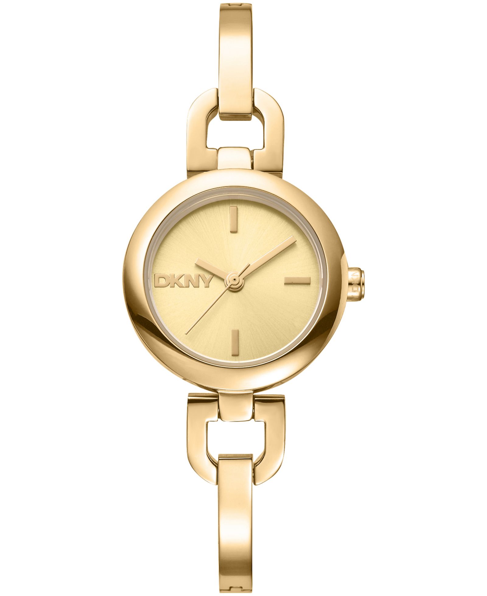 Женские часы DKNY Half Bangle Quartz, золотистая нержавеющая сталь, 26mm