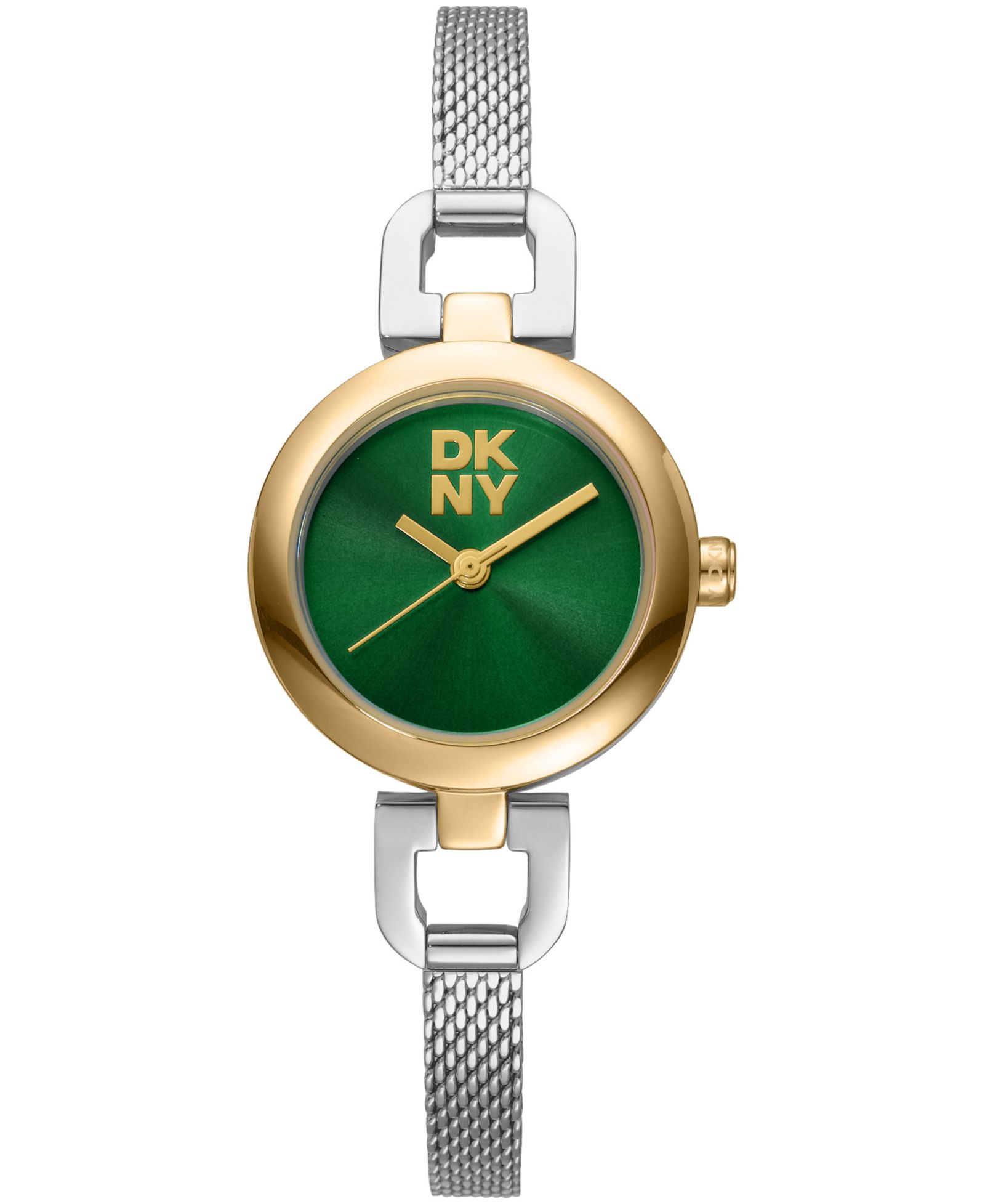 DKNY Женские часы DKNY Milanese Quartz Two-Tone Stainless Steel Bracelet Watch 26mm