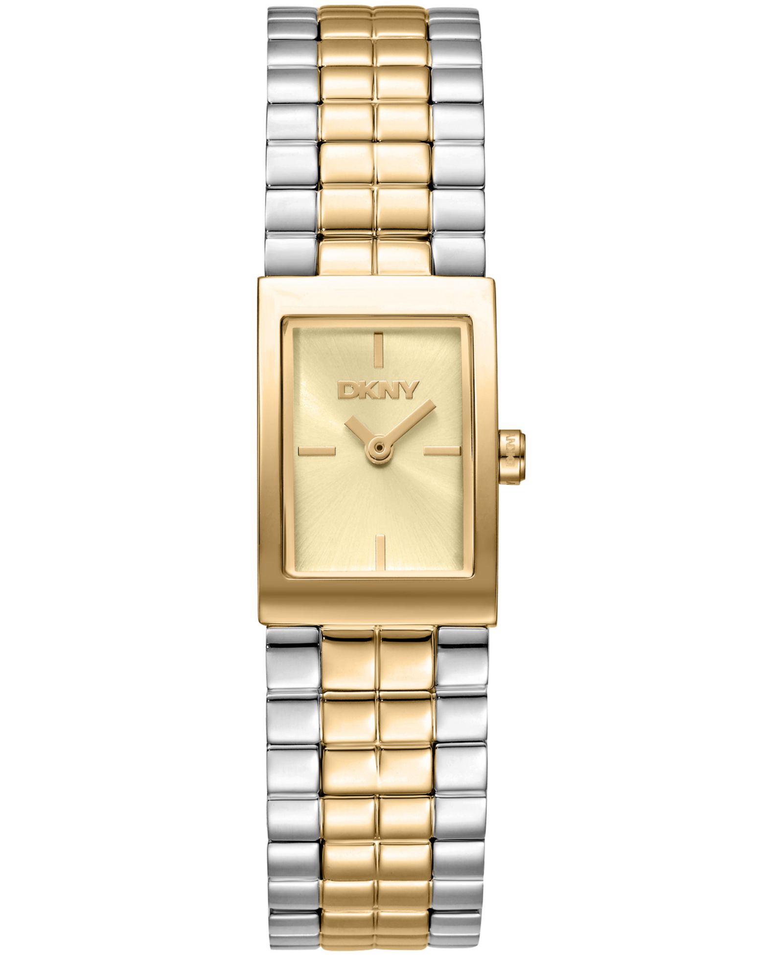 Женские наручные часы DKNY Signature Shape Quartz Two-Tone Bracelet, 17x25.5mm