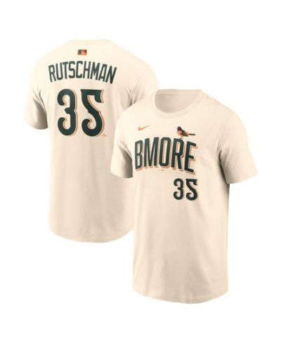 Nike Men's Adley Rutschman Natural Baltimore Orioles 2026 City Connect Name & Number T-Shirt