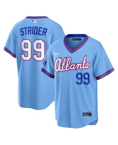 Nike Men's Spencer Strider Powder Blue Atlanta Braves 2026 City Connect Stadium Jersey