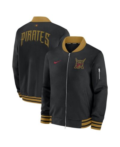 Nike Мужская черная бомбер-куртка Pittsburgh Pirates 2026 City Connect Authentic Collection, застежка на молнии