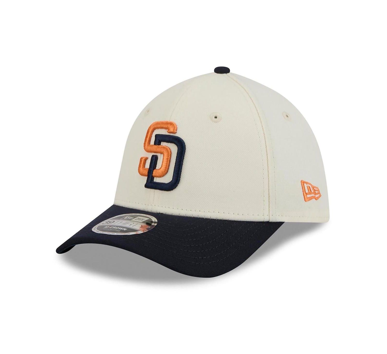 New Era Men's Cream/Navy San Diego Padres 2026 City Connect M-Crown 39THIRTY Flex Hat